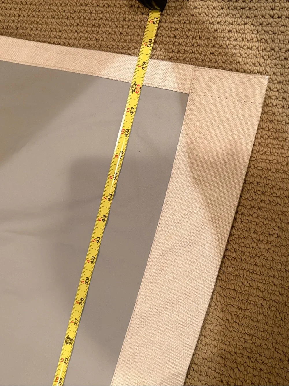 Beige flax “Blackout” curtains - Set of 2 49”x 84”